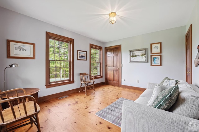 2205 County Route 5, Canaan, NY 12029 - living area with light wood-style flooring and baseboards