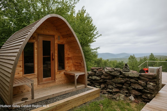 1199 W Highland Rd, Hobart, NY 13788 - view of outbuilding featuring a mountain view