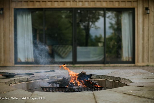 1199 W Highland Rd, Hobart, NY 13788 - exterior view of a fire pit