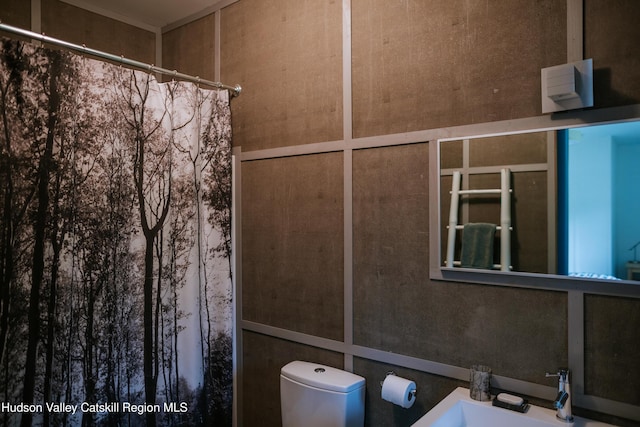 1199 W Highland Rd, Hobart, NY 13788 - full bathroom with a sink and a shower with shower curtain
