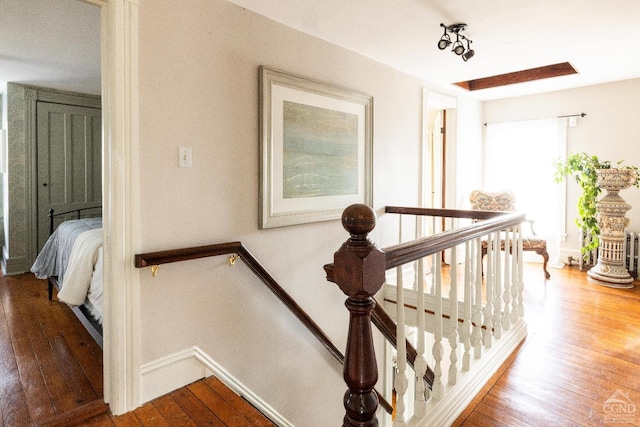 1301 County Route 7, Ancram, NY 12502 - stairs featuring hardwood / wood-style flooring and baseboards