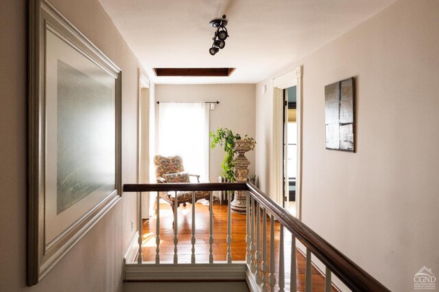 1301 County Route 7, Ancram, NY 12502 - corridor with an upstairs landing and wood finished floors