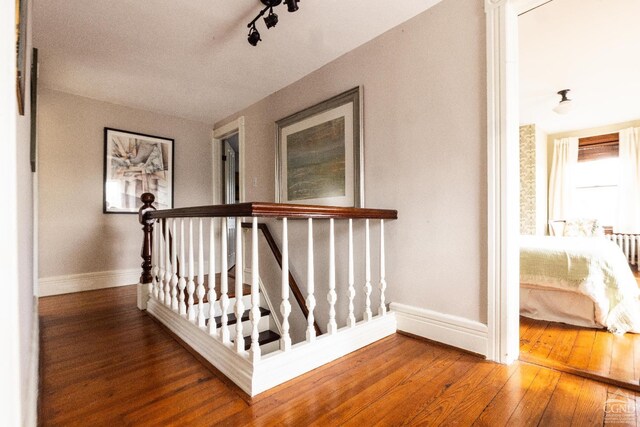 1301 County Route 7, Ancram, NY 12502 - staircase featuring baseboards and hardwood / wood-style flooring
