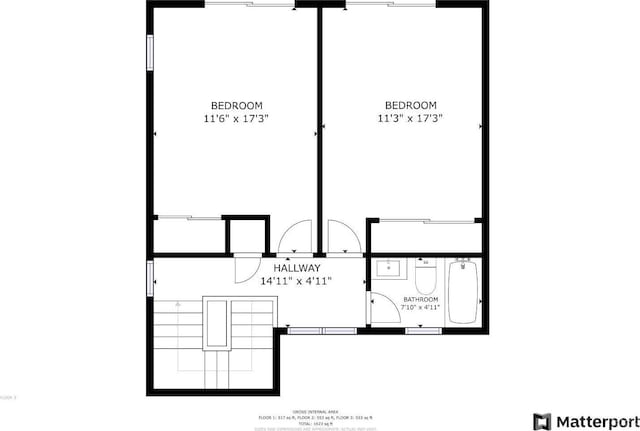 23 Townhouse Ln Unit D 1, Windham, NY 12496 - floor plan / room layout