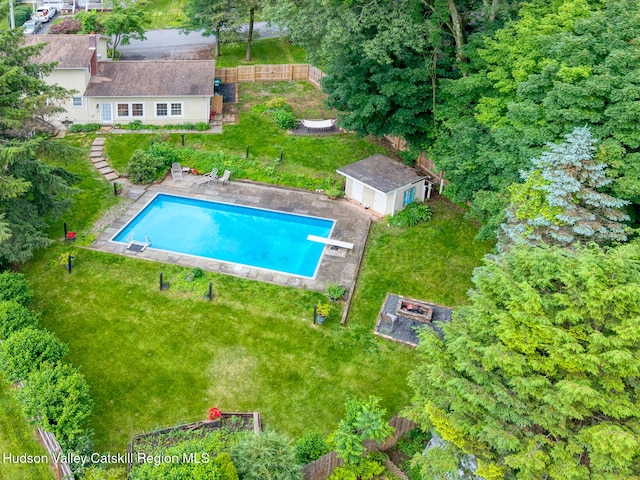 65 Lamb Ave, Saugerties, NY 12477 - view from above of property featuring a pool