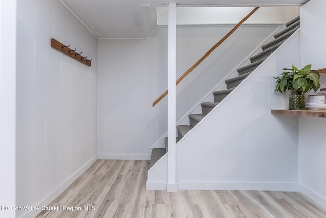 65 Lamb Ave, Saugerties, NY 12477 - stairway featuring wood finished floors