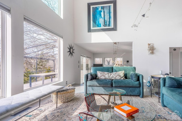 219 Sleepy Hollow Rd, Athens, NY 12015 - living area featuring a towering ceiling