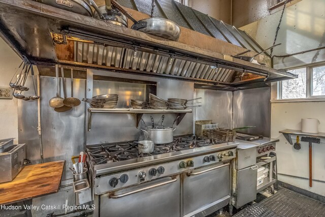 kitchen featuring range with two ovens