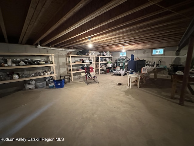 40-67 Popstone Rd, Stone Ridge, NY 12484 - view of unfinished below grade area