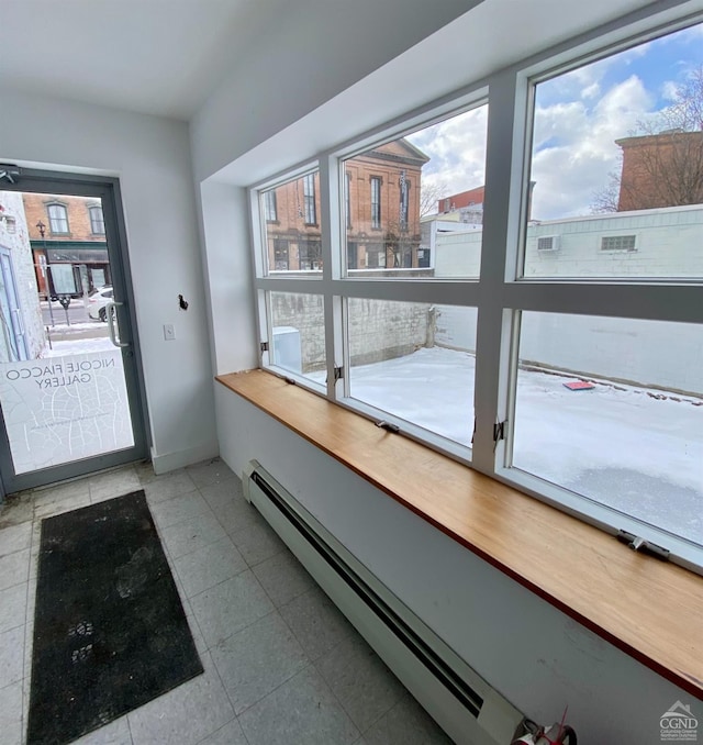 330-336 Warren, Hudson, NY 12534 - doorway to outside with baseboard heating