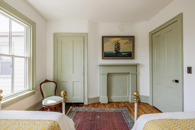 225 Robinson St, Hudson, NY 12534 - bedroom with multiple windows and wood finished floors