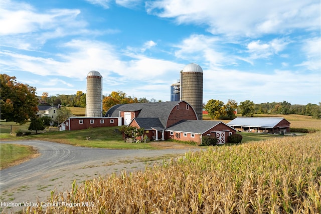 1030 County Route 27a, Ancram, NY 12502 - view of side of property with driveway and a lawn