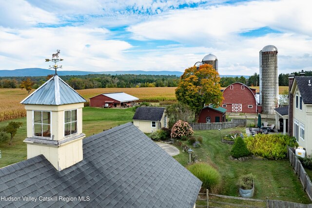 1030 County Route 27a, Ancram, NY 12502 - view of patio with an outbuilding