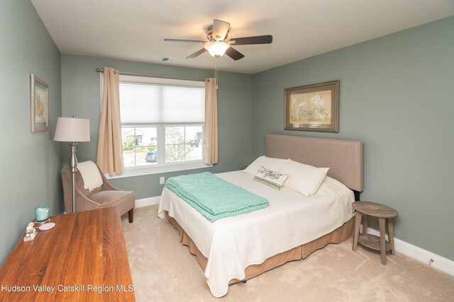 208 Hudson View Ter, Hyde Park, NY 12538 - carpeted bedroom with baseboards and a ceiling fan