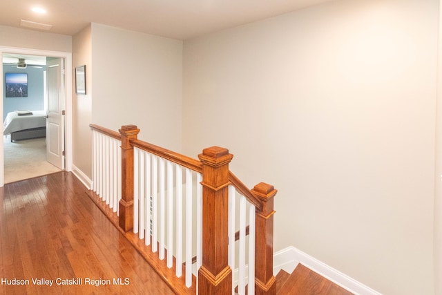 208 Hudson View Ter, Hyde Park, NY 12538 - hall with an upstairs landing and hardwood / wood-style flooring