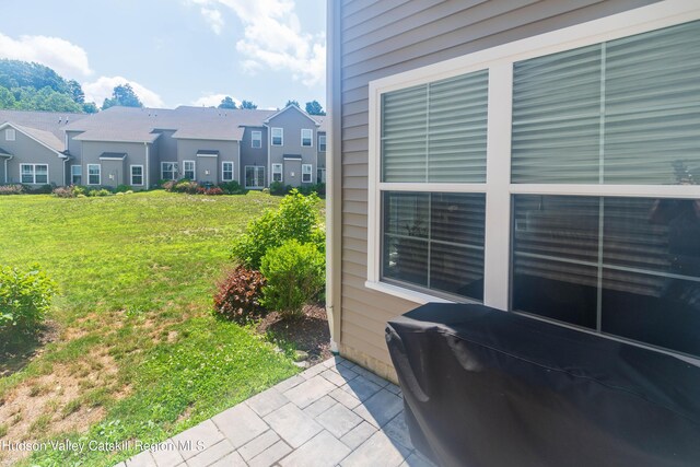 208 Hudson View Ter, Hyde Park, NY 12538 - view of grassy yard featuring a patio and a residential view