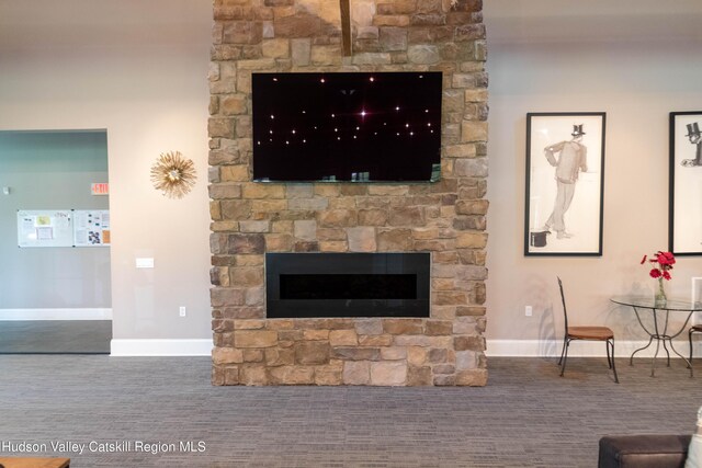 208 Hudson View Ter, Hyde Park, NY 12538 - detailed view of baseboards and a fireplace
