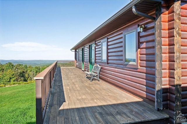 187 Mt Jeffereson Rd, Jefferson, NY 12167 - deck featuring a yard