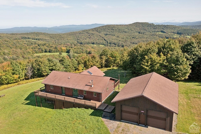 187 Mt Jeffereson Rd, Jefferson, NY 12167 - view of subject property featuring a heavily wooded area and a mountain backdrop
