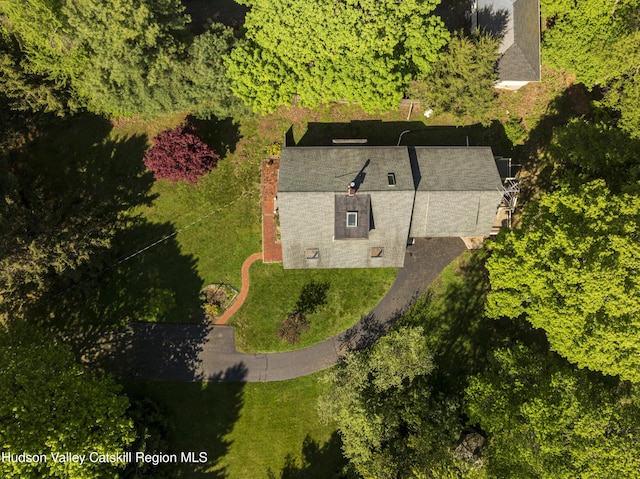 view from above of property
