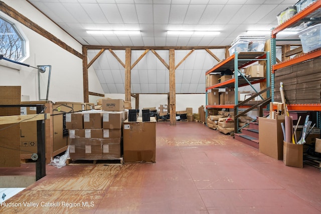 view of storage room