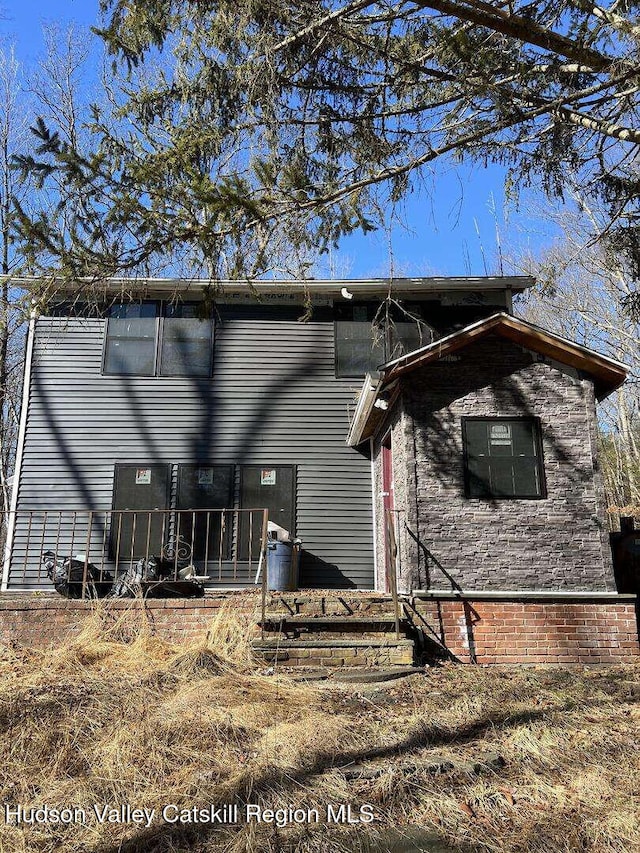 view of rear view of property