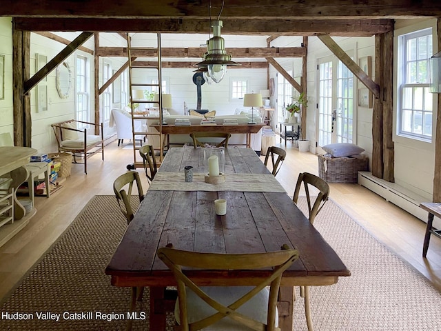 939 Joseph Chadderdon Rd, Acra, NY 12405 - dining room featuring light wood-type flooring
