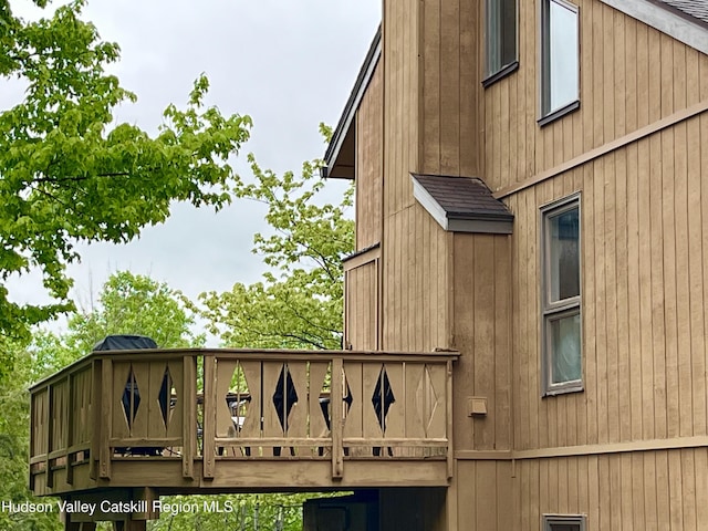 72 Hunter Dr Unit L-1, Hunter, NY 12442 - view of property exterior featuring a wooden deck