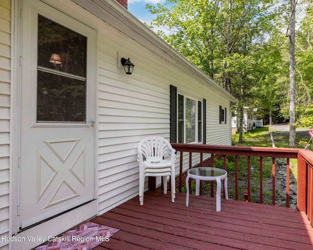 315 Begley Rd, Windham, NY 12496 - view of wooden terrace