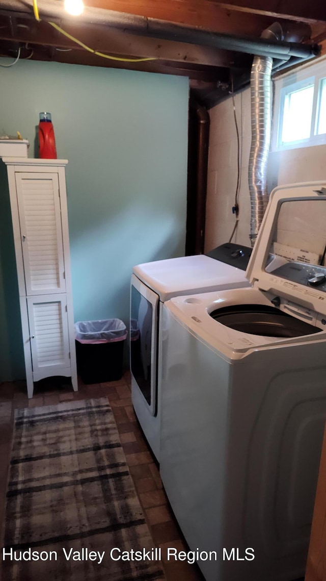 56 Church St, Plattekill, NY 12589 - washroom with separate washer and dryer