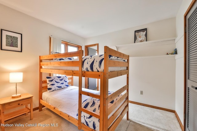28 Loo Bridge Ln Unit 22A, Windham, NY 12496 - bedroom with carpet floors and a closet