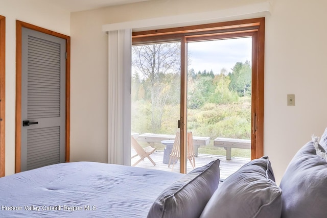 28 Loo Bridge Ln Unit 22A, Windham, NY 12496 - bedroom featuring access to exterior and multiple windows