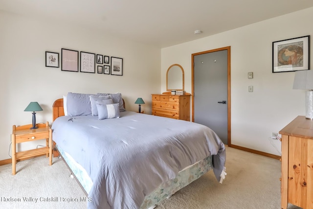 28 Loo Bridge Ln Unit 22A, Windham, NY 12496 - bedroom featuring light colored carpet and baseboards