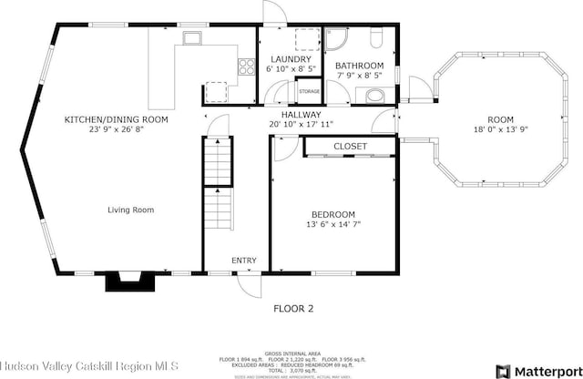 59 Mountain Dr, Hunter, NY 12442 - view of room layout