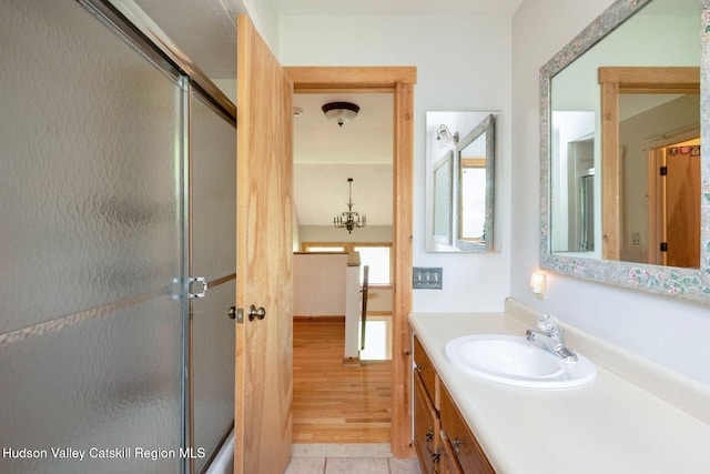59 Mountain Dr, Hunter, NY 12442 - bathroom with vanity and tile patterned flooring
