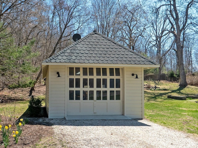 2456 State Route 82, Ancram, NY 12502 - detached garage featuring gravel driveway