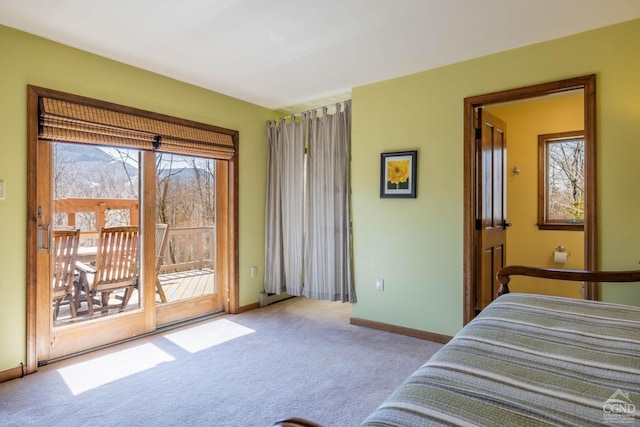 213 Botti Dr, Hunter, NY 12442 - bedroom featuring access to outside and carpet flooring