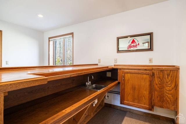 213 Botti Dr, Hunter, NY 12442 - indoor wet bar with recessed lighting