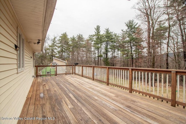 11 Old Farm Rd, Napanoch, NY 12458 - view of wooden deck