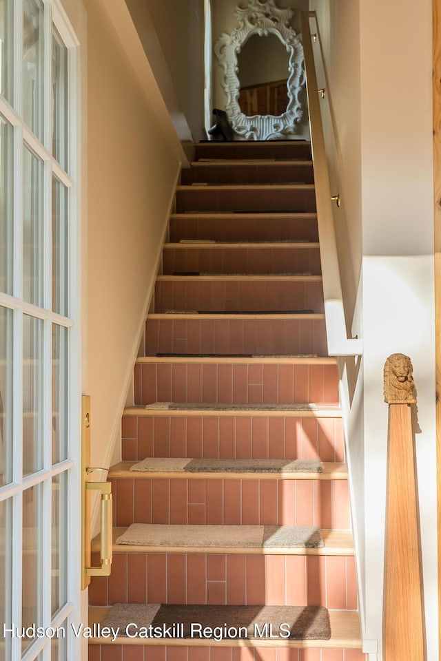 view of staircase