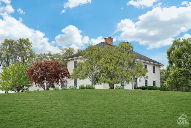 311 County Route 13, Old Chatham, NY 12136 - view of side of property featuring a yard and a chimney