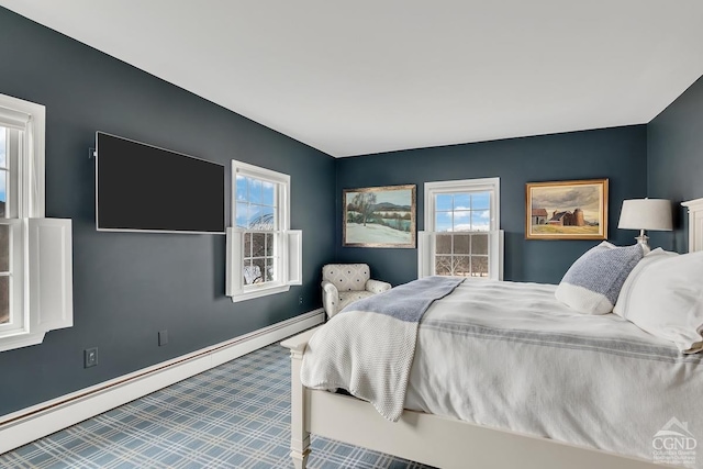 311 County Route 13, Old Chatham, NY 12136 - bedroom featuring a baseboard radiator and baseboards