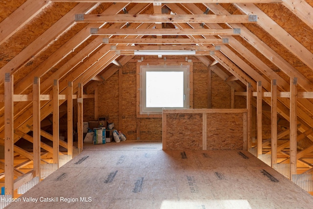 view of attic