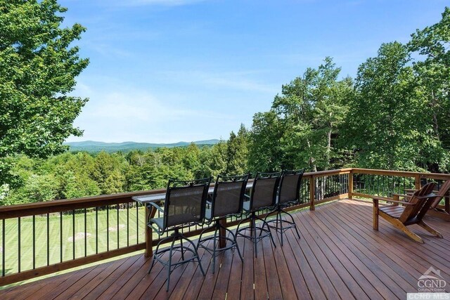 33 Elm Ridge Rd, Windham, NY 12496 - deck featuring a yard