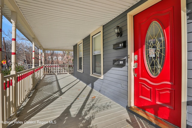 20-22 Milton Ave, Highland, NY 12528 - deck with covered porch