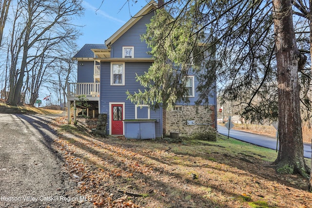 20-22 Milton Ave, Highland, NY 12528 - back of house with a deck