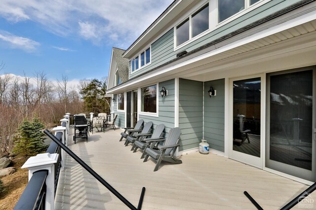 88 Gaby Ln, Hunter, NY 12442 - deck with outdoor dining area