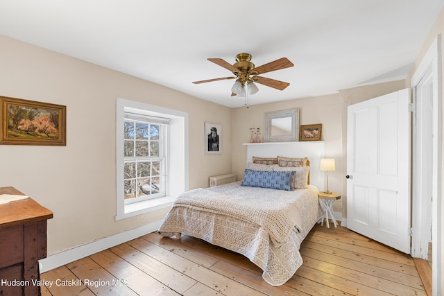 660-668 N Chodikee Lake Rd, Highland, NY 12528 - bedroom featuring light wood finished floors, baseboards, and ceiling fan