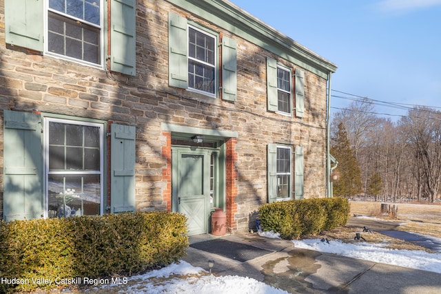 660-668 N Chodikee Lake Rd, Highland, NY 12528 - view of front of home with stone siding