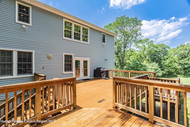 208 Paul Saxe Rd, Catskill, NY 12414 - wooden deck with area for grilling